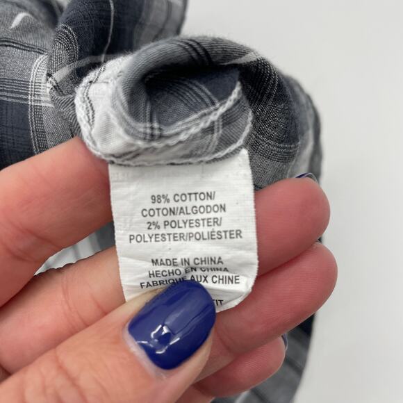 RAILS Plaid Shirt Long Sleeve Button Up Top Womens Size L Lightweight Layer - Picture 5 of 8